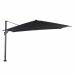 Hawaii King pole zweefparasol 400x400 cm - frame donker grijs - doek zwart