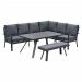 Senja lounge dining set 4-delig rechts - mystic grijs