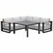 Malakka lounge dining set 4-delig - valley sand - light teak look