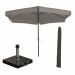 Delta stokparasol Ø300 cm taupe incl 40 kg Cosmo parasolvoet en parasolhoes