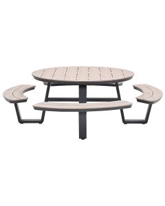 Sarria picknick set Ø148 x 75 - donker grijs