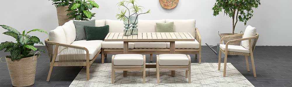 Touw lounge dining set Tuinmeubelland