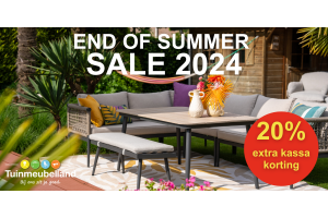 END OF SUMMER SALE bij Tuinmeubelland