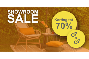 SHOWROOM SALE bij Tuinmeubelland