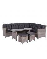 Jaru lounge dining set 5-delig rechts - extra luxe kussens