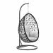 Panama hangstoel swing egg - rope zwart