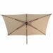 Azzurro stokparasol 200x300 cm beach solefin - Wenge frame