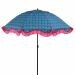 Mitchell parasol hart blauw - Ø220 x 238 cm