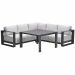 Malakka lounge dining set 4-delig - valley sand