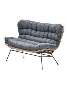 Melfort loungebank - natural rotan