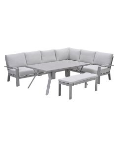 Camilo lounge dining set 6-delig taupe - valley sand