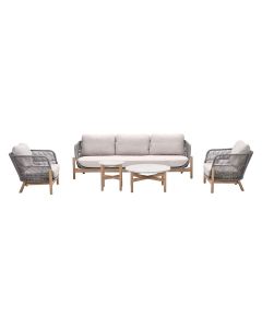 Aberdeen loungeset 5-delig - grey sand