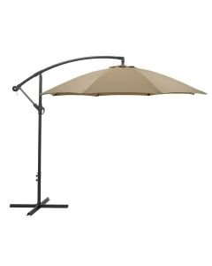 Zweefparasol Athene Ø300 cm donker grijs-taupe