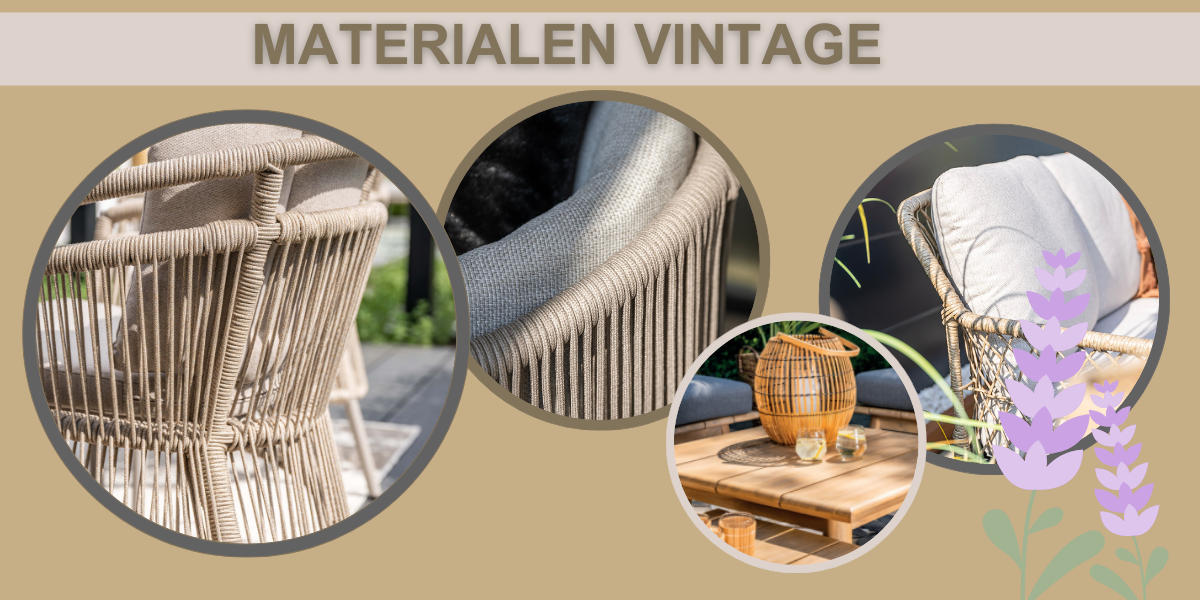 materialen vintage tuinmeubelen