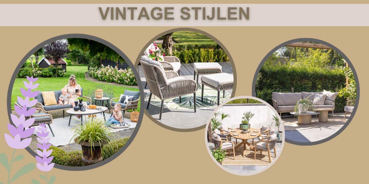 stijlen vintage tuinmeubelen