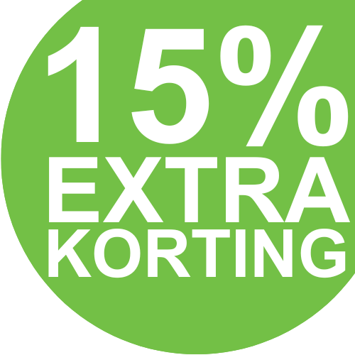 15% korting